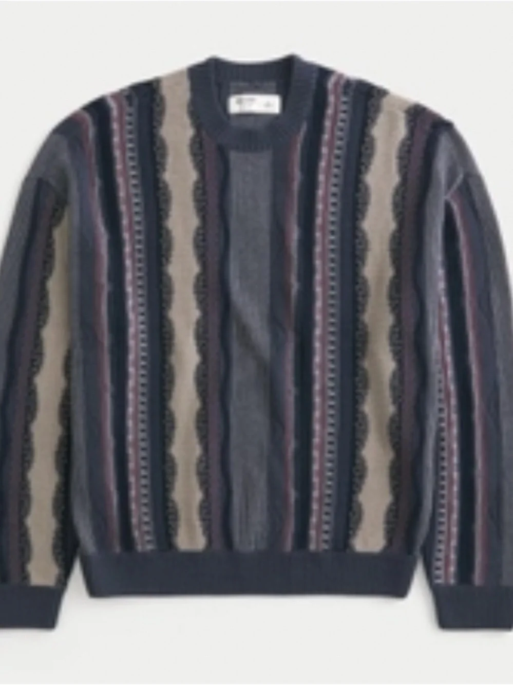 Hollister Boxy Striped Crew Sweater new with tags